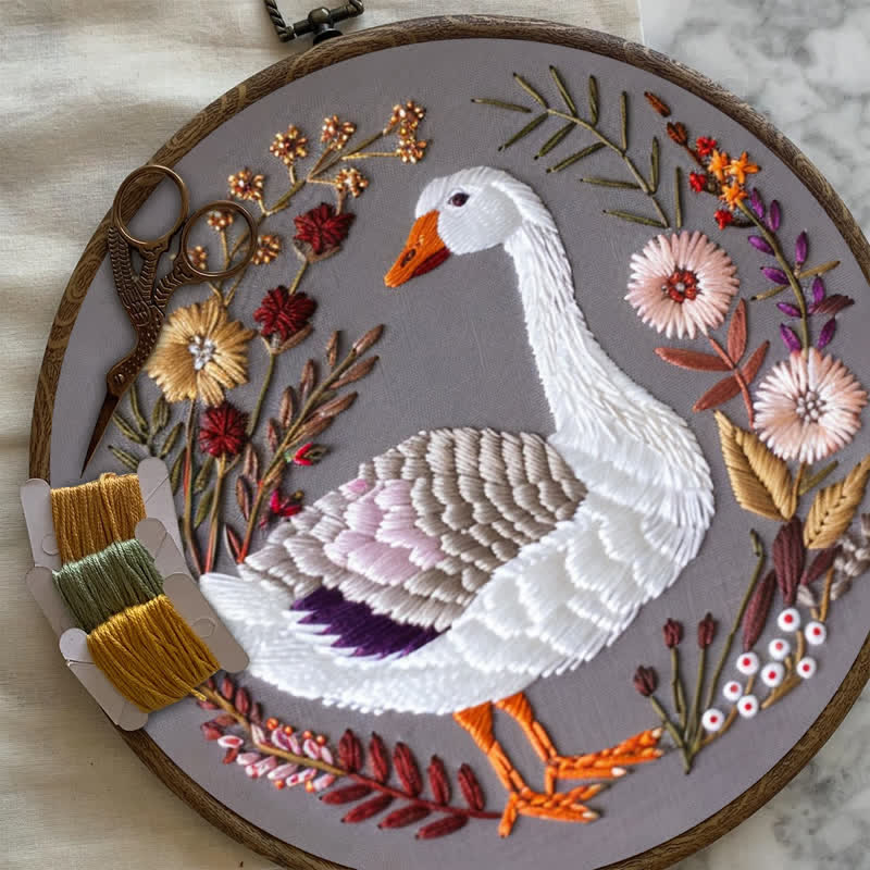 Rubbyoo Embroidery Kit - Winter Goose - image 8
