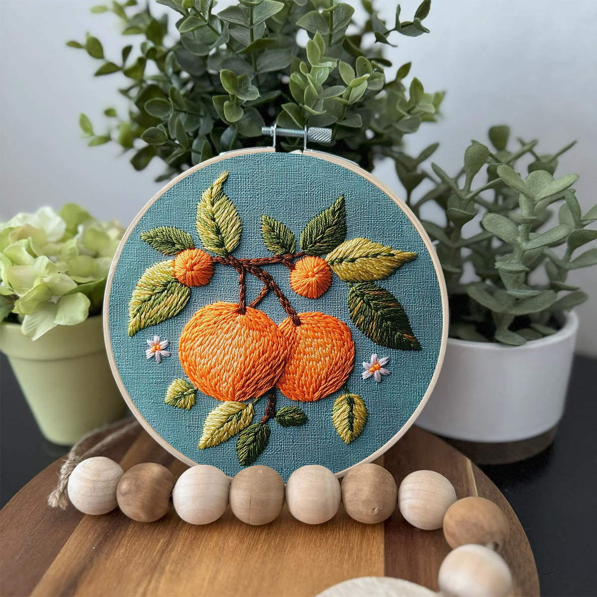 Rubbyoo Embroidery Kit-  Branch Oranges - image 4