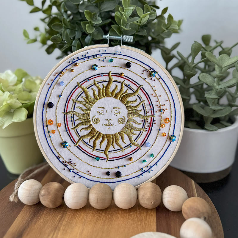 Rubbyoo Bead Embroidery Kit - Sun Galaxy | Universe Handmade Artwork | Diy Home Decor - image 7