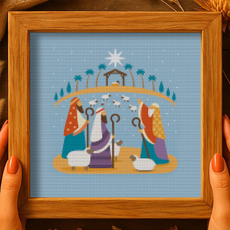Cross Stitch Kit - Nativity Scenes | Merry Christmas Gift | Holy Needlepoint Ornament - image 10