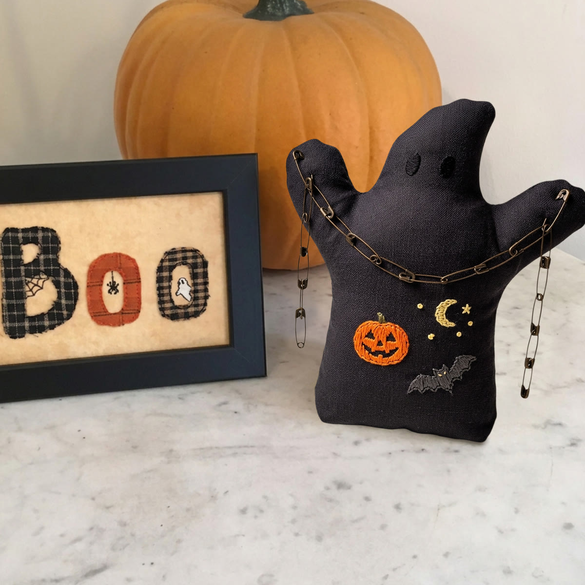 Rubbyoo Ghost Embroidery Kit - Tiny Jack-o-lantern | Simple Handmade Halloween Gift | Easy Sewing Kit For Beginners - image 7