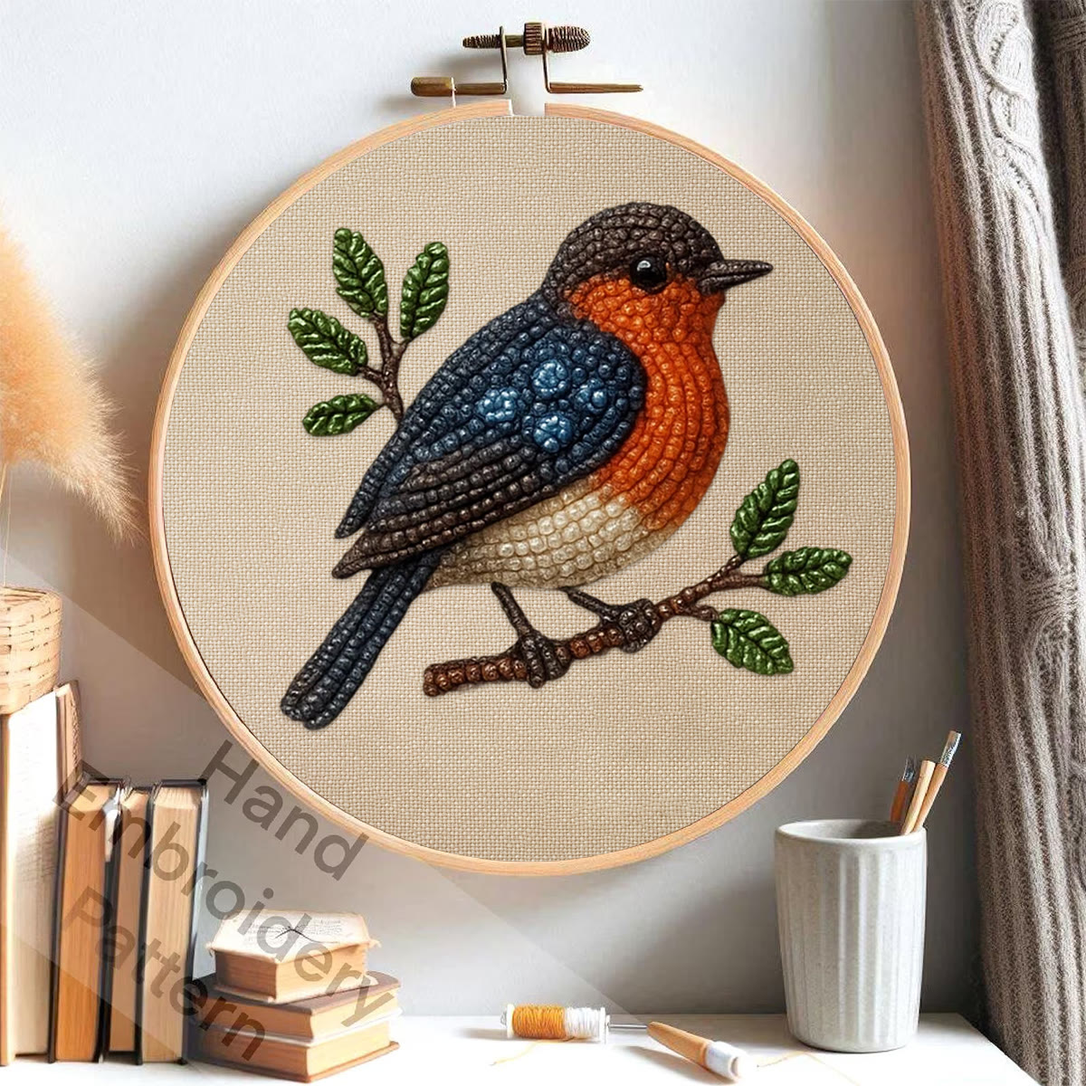 Rubbyoo Bead Embroidery Kit - Lovely Birds | Nice Animal Handicraft | Perfect Gift  - image 7