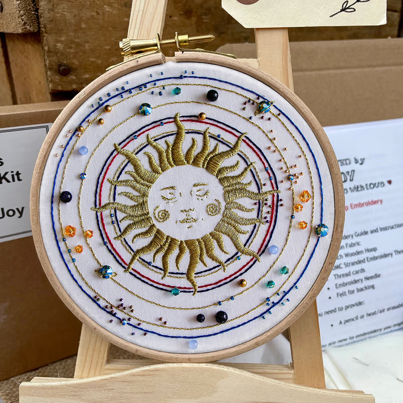 Rubbyoo Bead Embroidery Kit - Sun Galaxy | Universe Handmade Artwork | Diy Home Decor - image 9