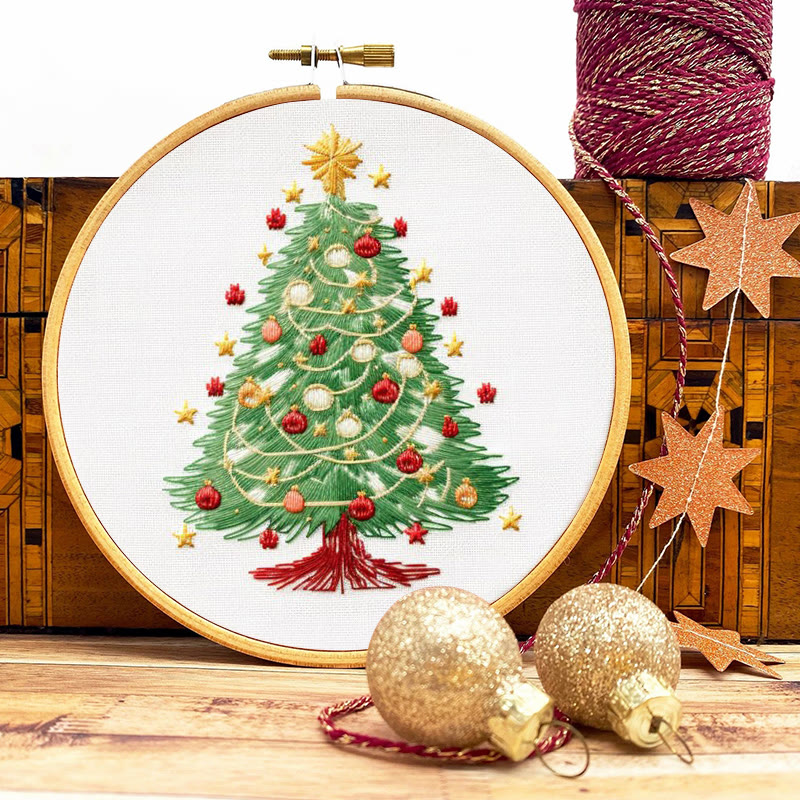 Rubbyoo Embroidery Kit-  Christmas  Festival Tree - image 9