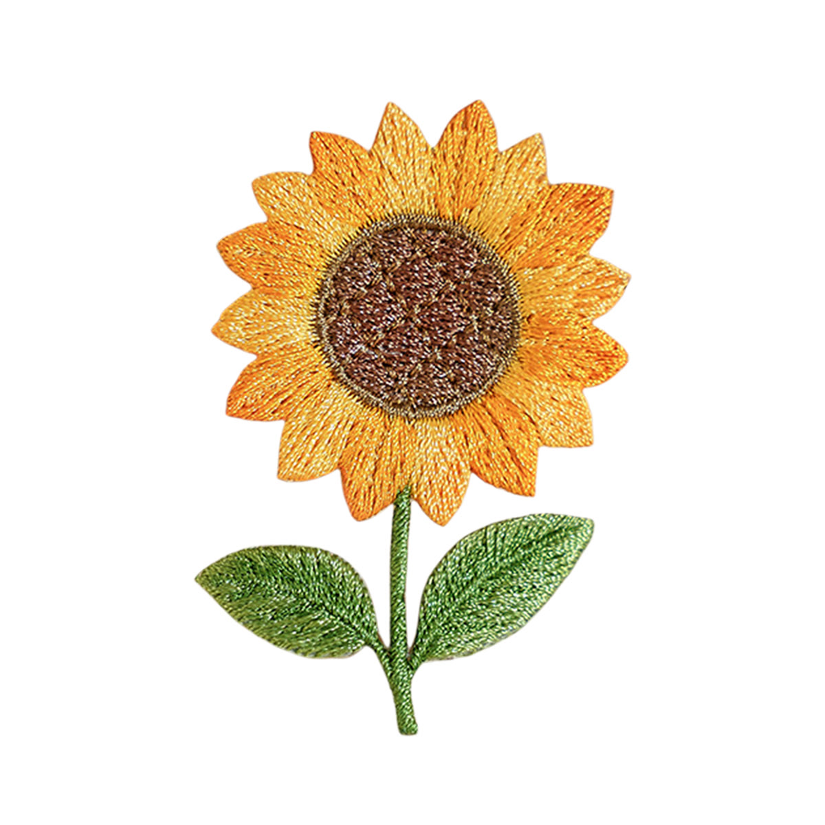 Rubbyoo Plant Embroidered Patch - Elegant Iron-on Patch For Nature Lovers | Rustic Floral Repair Applique - Sunflower - image 26