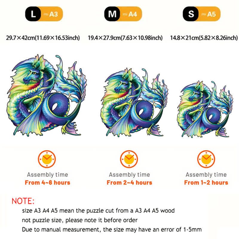 Rubbyoo JiaoLong - Wooden Jigsaw Puzzle