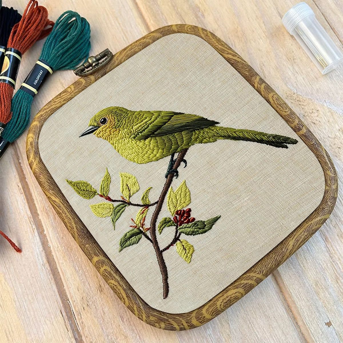 Rubbyoo Embroidery Kit- Greenfinch - image 10