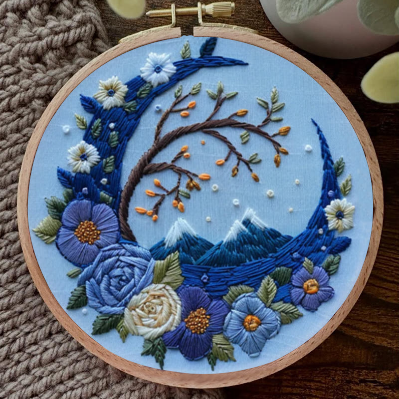 Rubbyoo Embroidery Kit - Woodland Moon | Mystical Handmade Art | Diy Decorative Craft - image 7