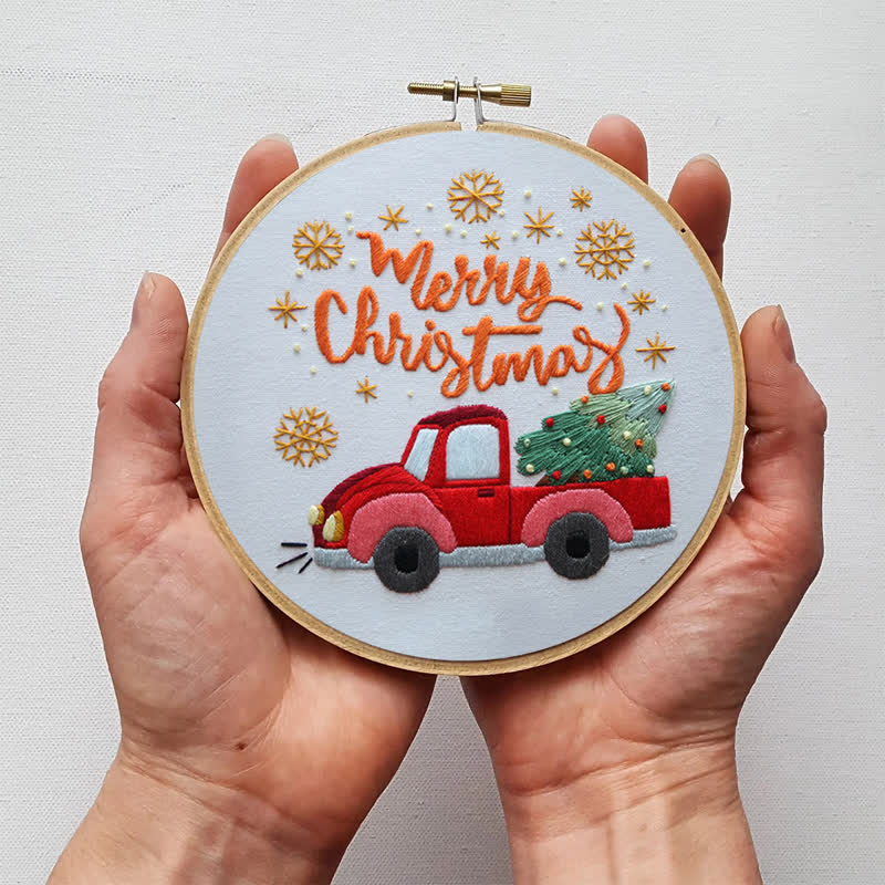 Rubbyoo Embroidery Kit - Christmas Truck  - image 8
