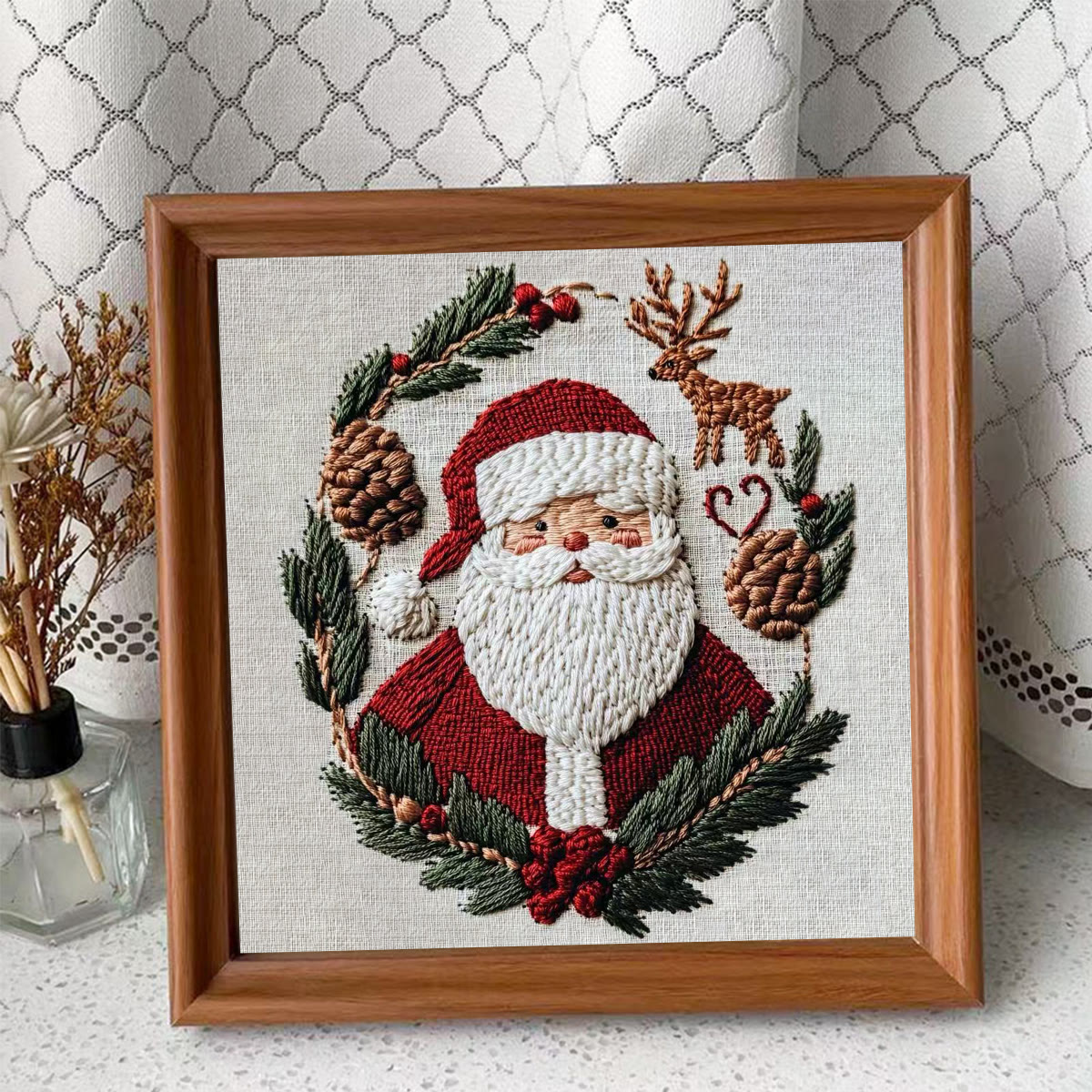 Rubbyoo Embroidery Kit - Santa Claus | Holiday Handmade Gifts | Diy Christmas Collection - Embroidery Kit Plus An Extra Frame - image 10