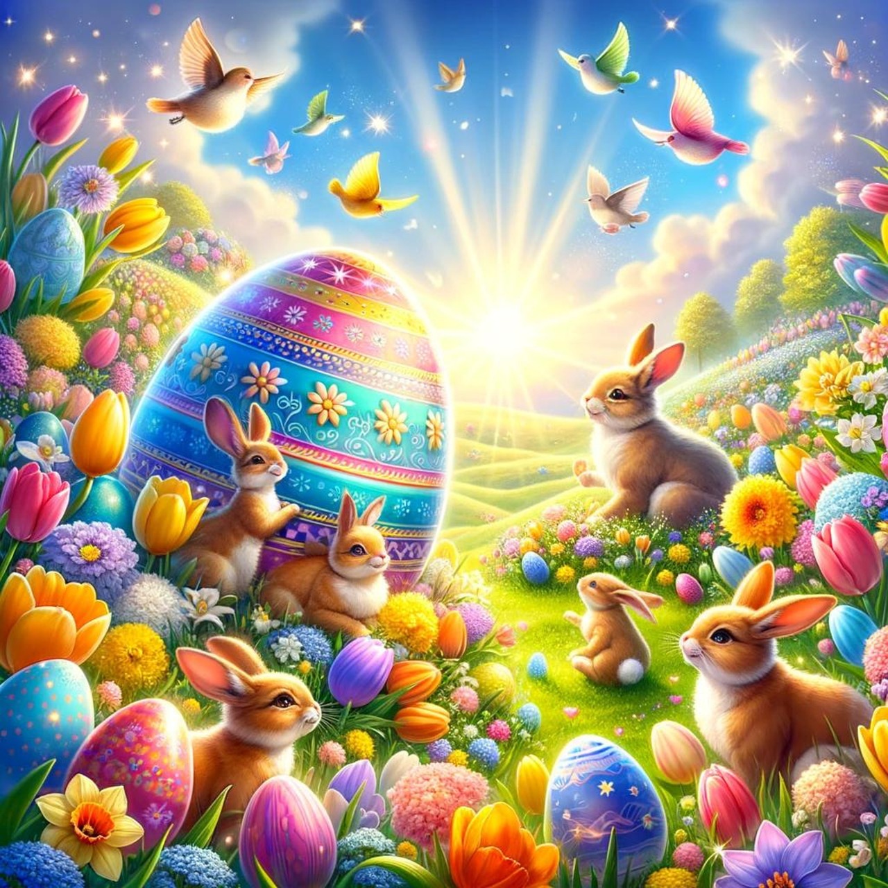 Happy Easter Day - Wooden Jigsaw Puzzle