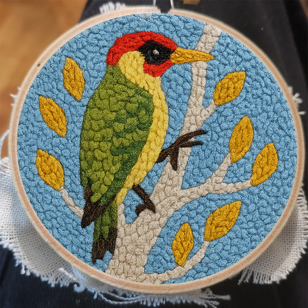 Woodpecker Branch Punch Needle Kit – Beginner-friendly Diy | Fresh Nature Home Ornament - image 7