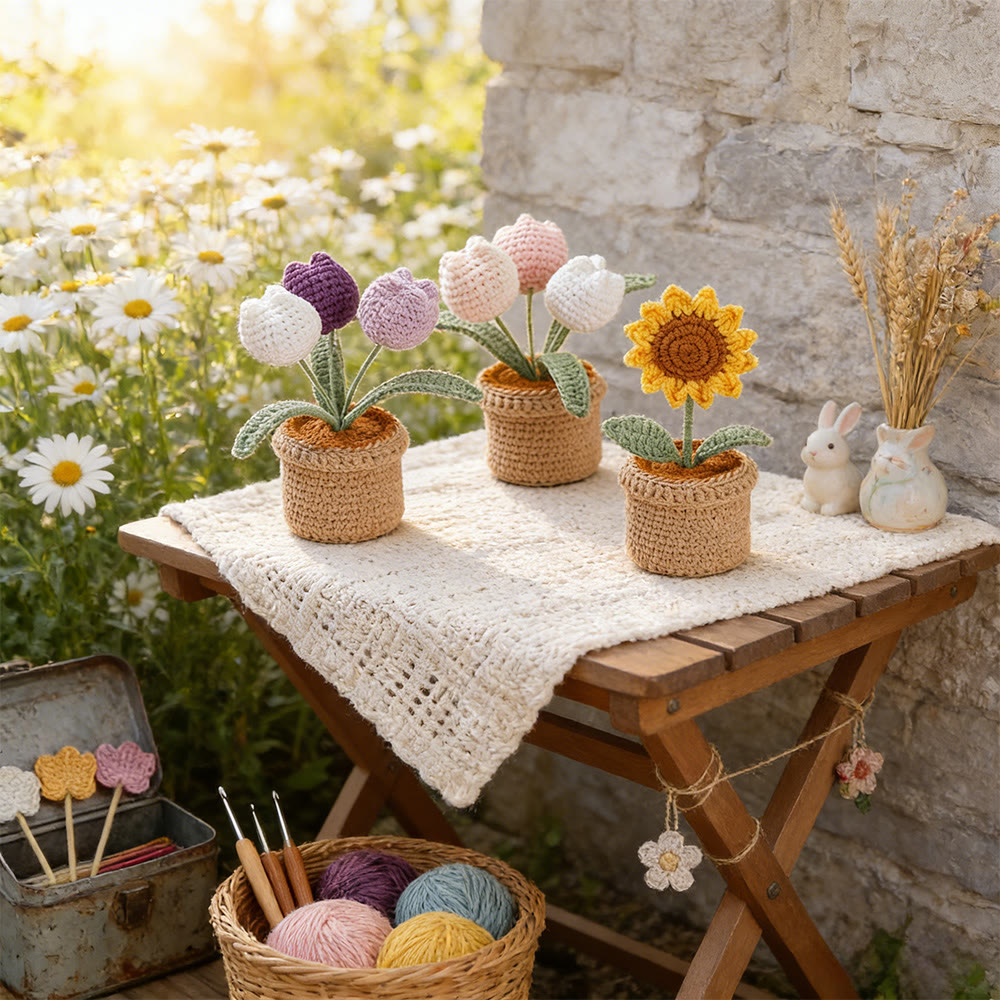 Smile And Love Flower Crochet - Cheerful Home Decor | Nice Gift Idea  - image 6