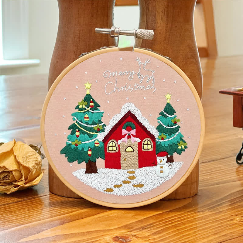 Rubbyoo Embroidery Kit - Christmas House - image 7