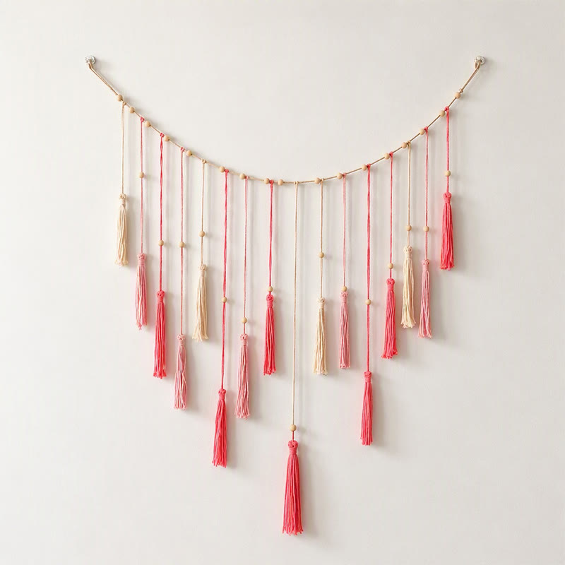 Rubbyoo Delicate Tassel Ornament - Decorative Nursery Decor | Modern Macrame Tapestry  - image 2
