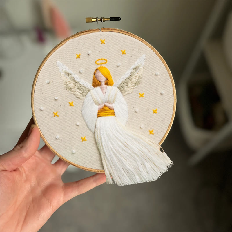 Rubbyoo Embroidery Kit - Christmas Angel | Winter And Christmas Craft | Holiday Ornaments Collection - image 8