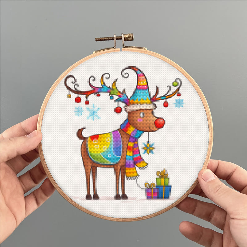  Cross Stitch Kit - Christmas Deer | Diy For Christmas Gift | Perfect For Christmas Tree Decor - image 6