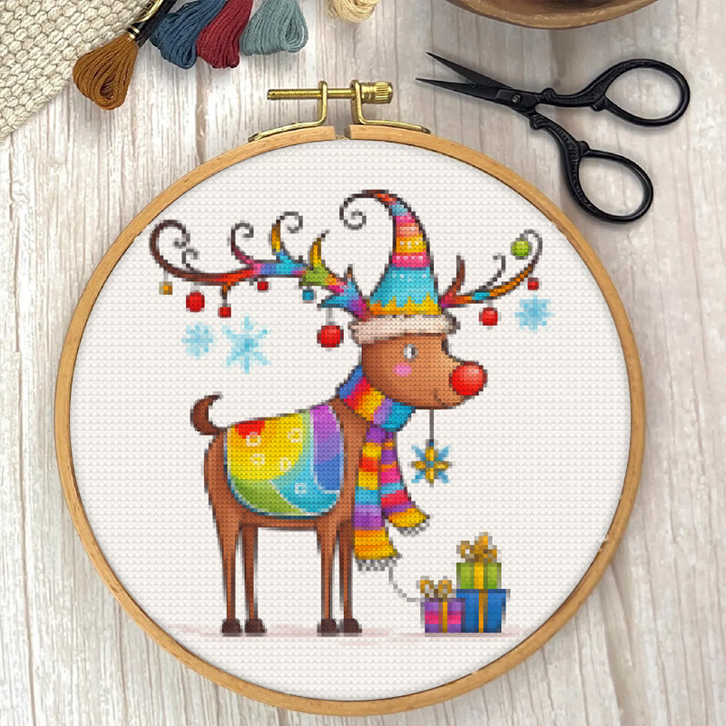  Cross Stitch Kit - Christmas Deer | Diy For Christmas Gift | Perfect For Christmas Tree Decor - image 5