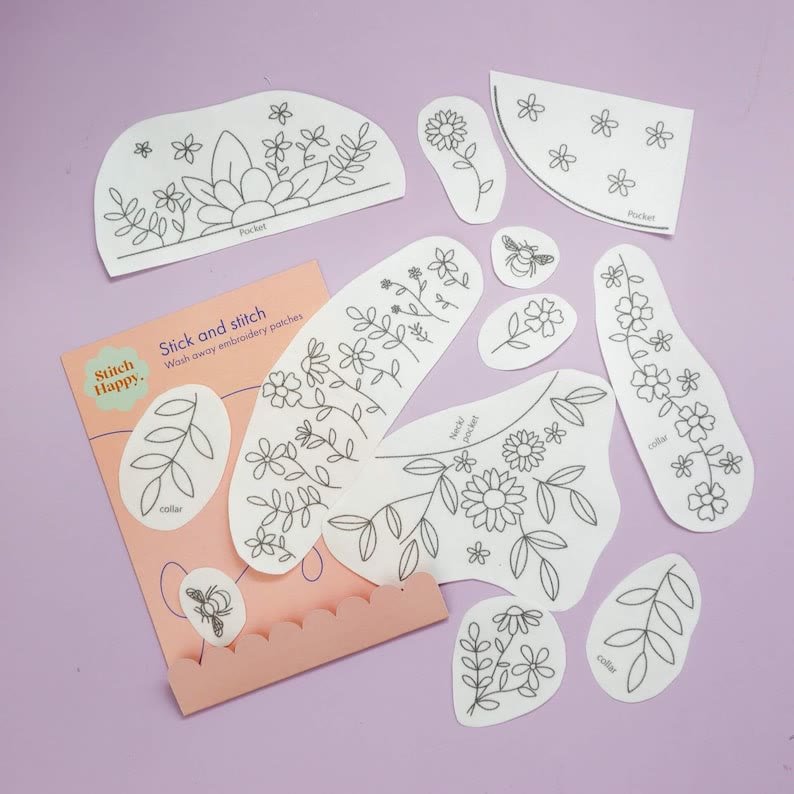  Flower Stick And Stitch Patterns |  Floral Designs For Custom Clothes | Perfect Gift For Handmade Lovers - image 3