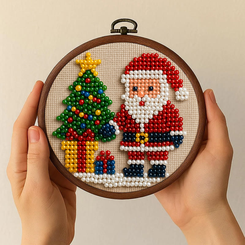 Rubbyoo Bead Embroidery Kit - Marry Christmas | Holiday Diy Artwork | Nice For Home Decor - image 4