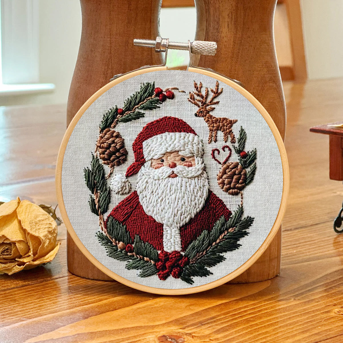 Rubbyoo Embroidery Kit - Santa Claus | Holiday Handmade Gifts | Diy Christmas Collection - image 8