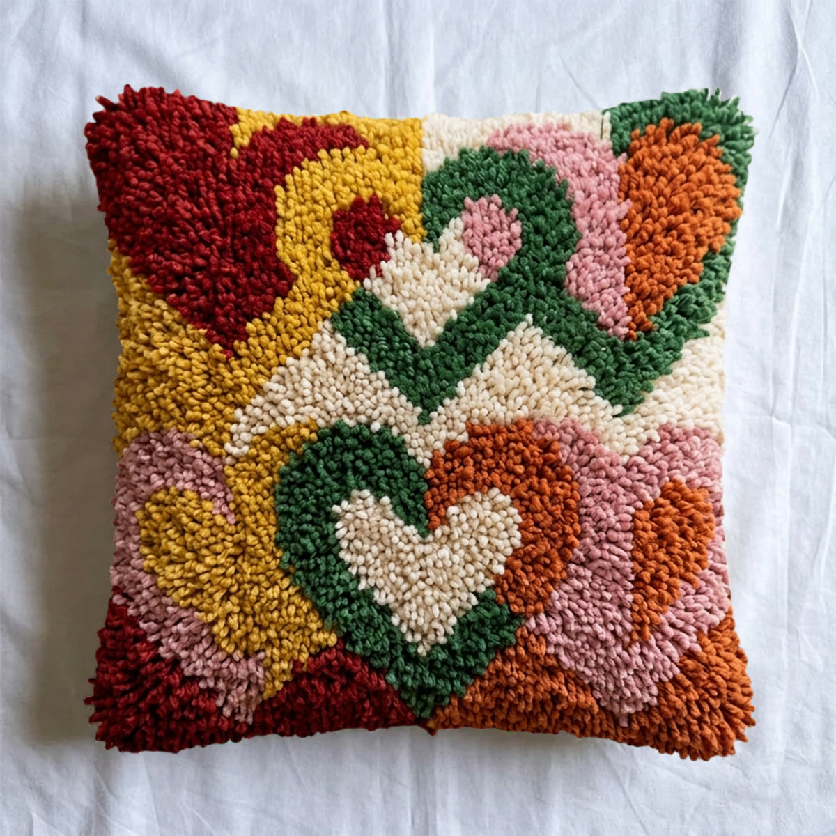 Rubbyoo Latch Hook Pillow Kit - Love Loop | Sofa Décor Pillow | Easy Handmade Art  - image 3