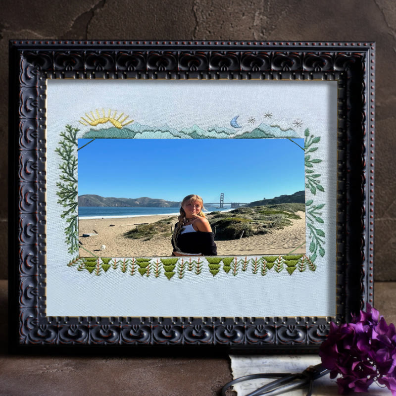 Rubbyoo Embroidery Photo Frame Kit - Summer Forest | Diy Landscape Handicraft | Nice For Home Decor  - image 10