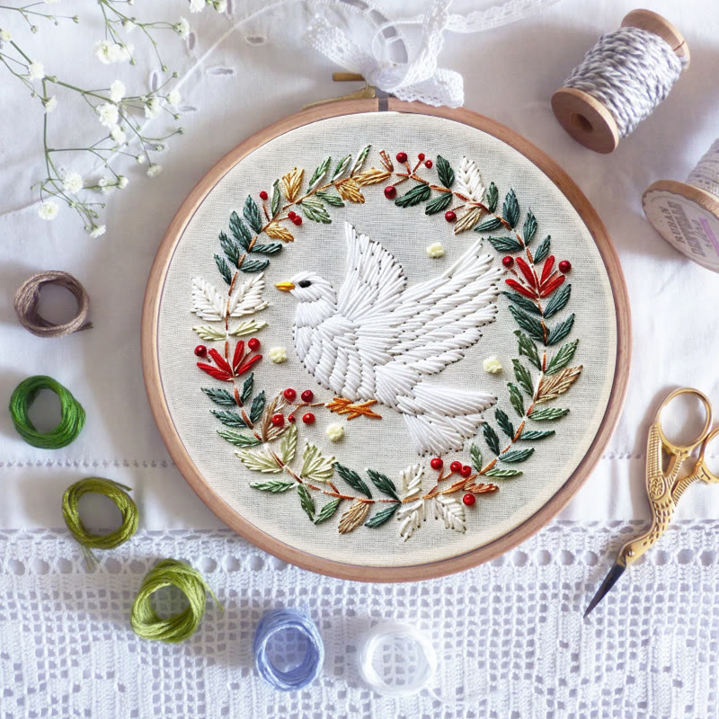 Rubbyoo Embroidery Kit- Dove Of Peace - image 6