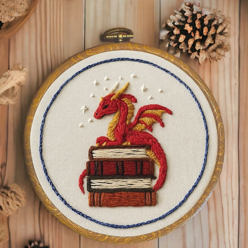 Rubbyoo Embroidery Kit - Sleeping Dragon | Unique Home Decor | Diy Handmade Craft  - image 7