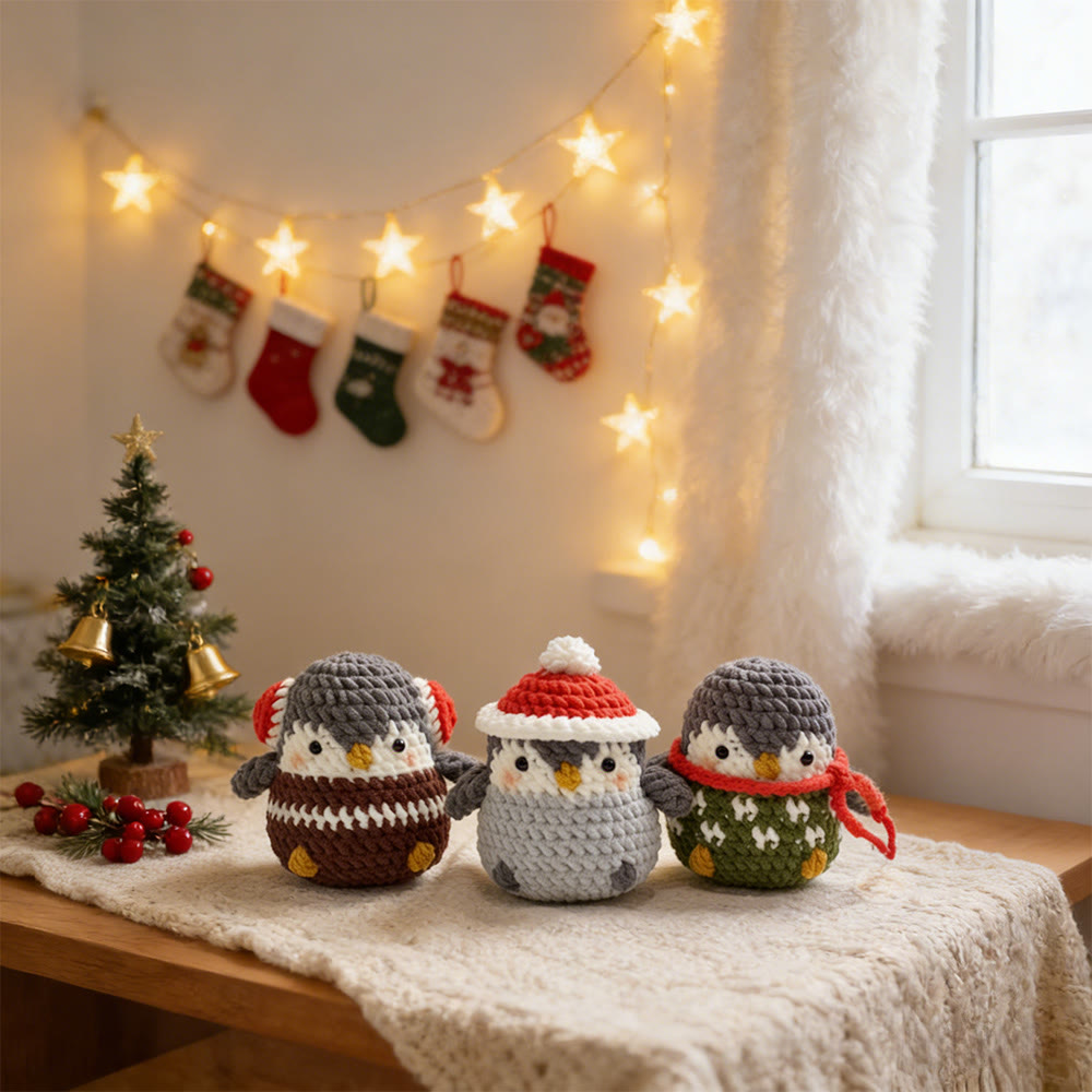 Diy Handmade Christmas Penguin Crochet Kit - Adorable Christmas Doll | Perfect Holiday Gifts - image 9
