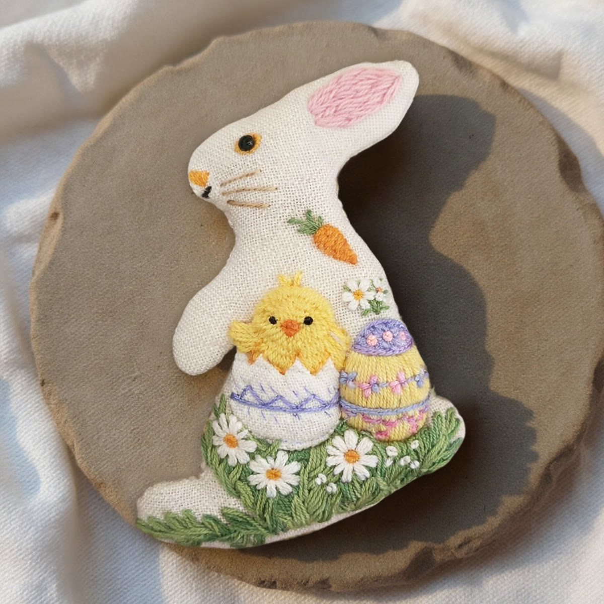 Rubbyoo Rabbit Embroidery Kit - Easter Chick | Perfect Holiday Ornament | Creative Handmade Art - image 6