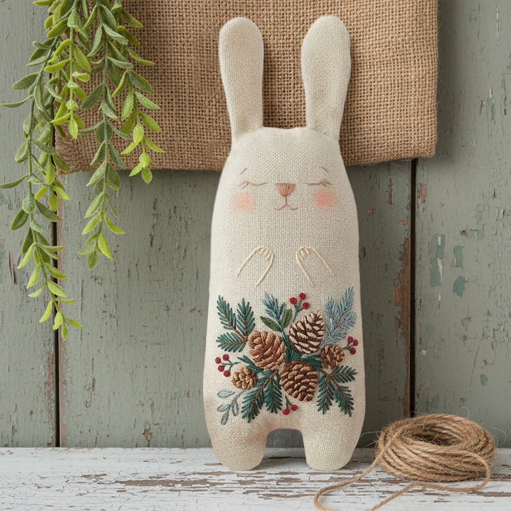 Rubbyoo Bunny Toy Embroidery Kit - The Plant Kingdom | Embroidery Kit |  Gifts for Children  - image 3