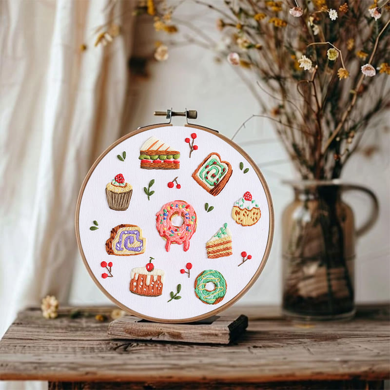 Rubbyoo Embroidery Kit - Yummy Pastry |  Beginner Handmade Craft | Decorative Gift For Desert Lover - image 7