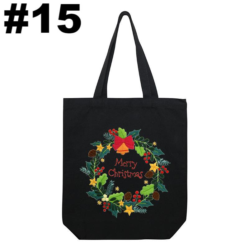 Embroidery Black Canvas Tote Bag Kits | Fashion Bags For Birthday Gifts | Handmake Unique Craft - #15 - image 16