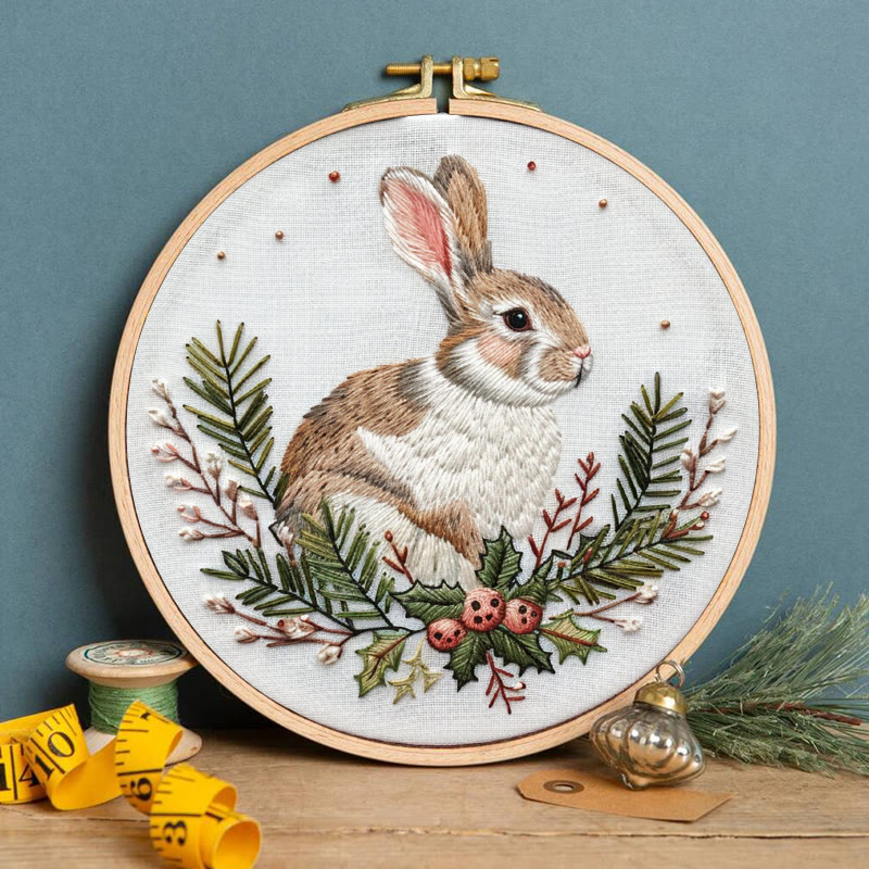 Rubbyoo Embroidery Kit-  Christmas Bunny - image 3