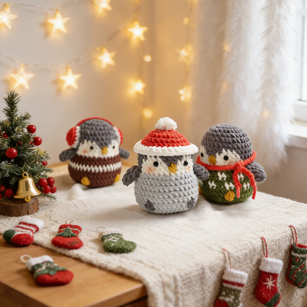 Diy Handmade Christmas Penguin Crochet Kit - Adorable Christmas Doll | Perfect Holiday Gifts - image 8