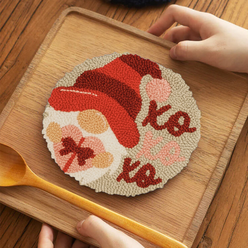 Happy Gnome Punch Needle Kit - Unique Christmas Craft | Handmade Decor For Home - image 12