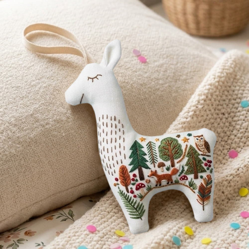 Rubbyoo Llama Embroidery Kit - Woodland Animal | Diy Sewing Project | Spring Room Decor - image 5