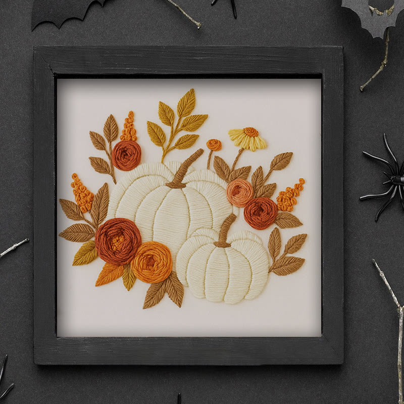 Rubbyoo Embroidery Kit - Botanical Pumpkin | Halloween Wall Hanging | Perfect Decor For Halloween - image 9
