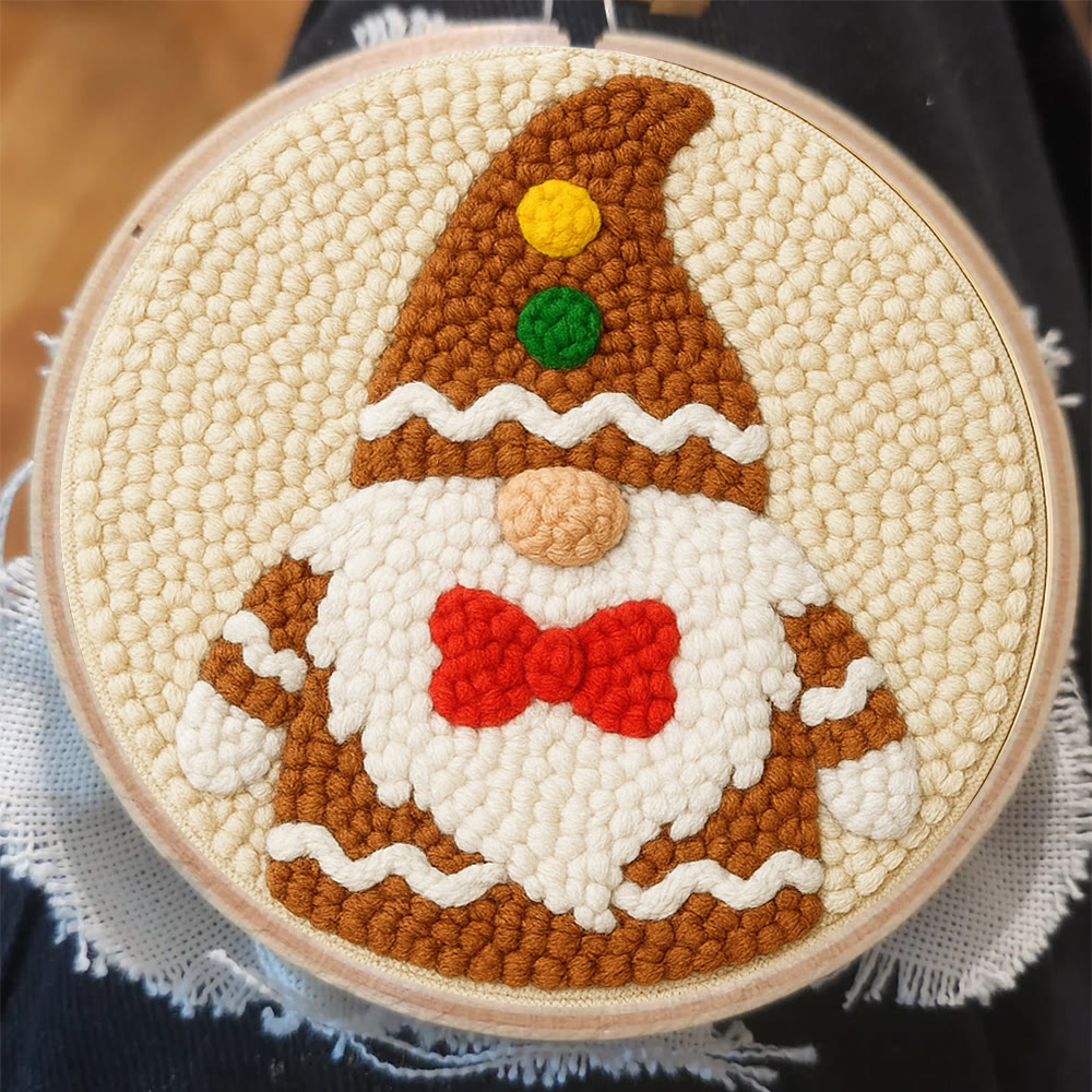 Cute Gnome Punch Needle Kit – Beginner-friendly Project | Charming Handmade Decorative Wall Art - image 7