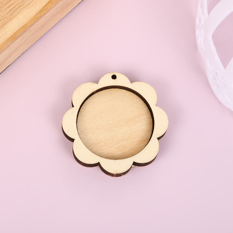 Embroidery Mini Wooden Irregular Shapes Hoops | Handmade Christmas Ornament | Perfect For Diy Stitch Art - image 5