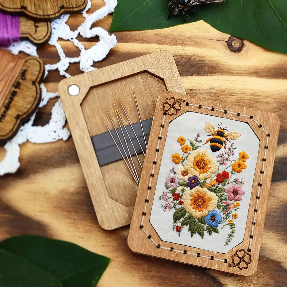 Rubbyoo Embroidery Kit-  Bee And Flowers - image 7