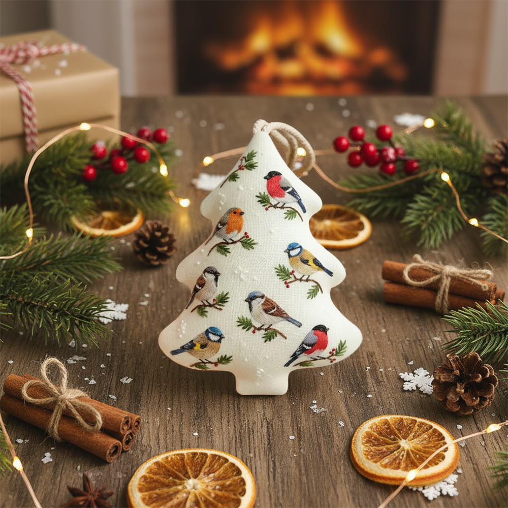 Rubbyoo Tree-shaped Embroidery Kit - Bird Party | Animal Creative Craft | Perfect For Hanging Decor - image 7