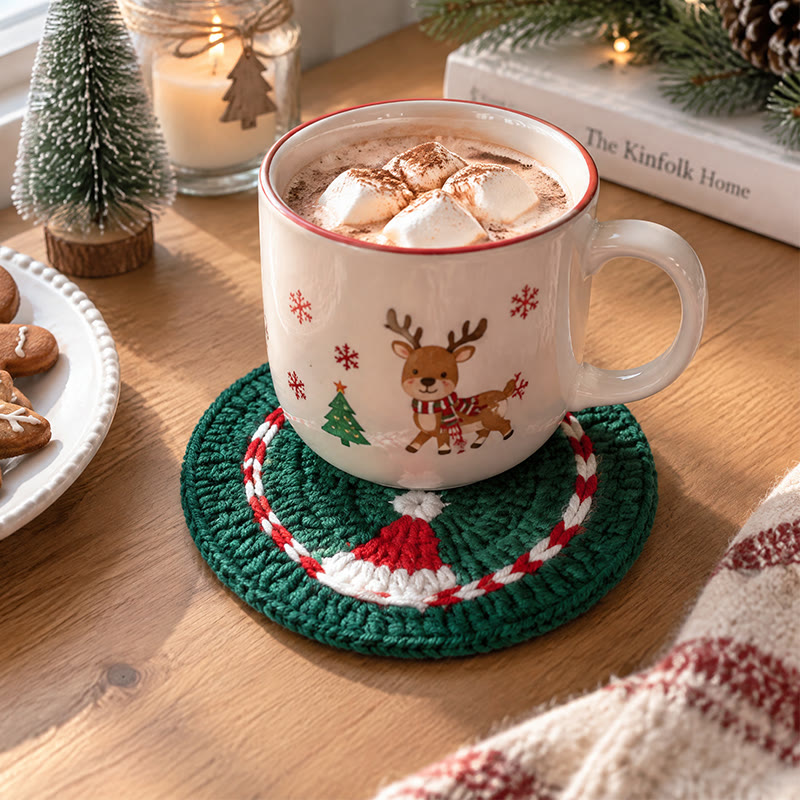 Rubbyoo Crochet Christmas Coasters – Handmade Seasonal Heat Insulation Pad | Cozy Festive Table Decor - image 12