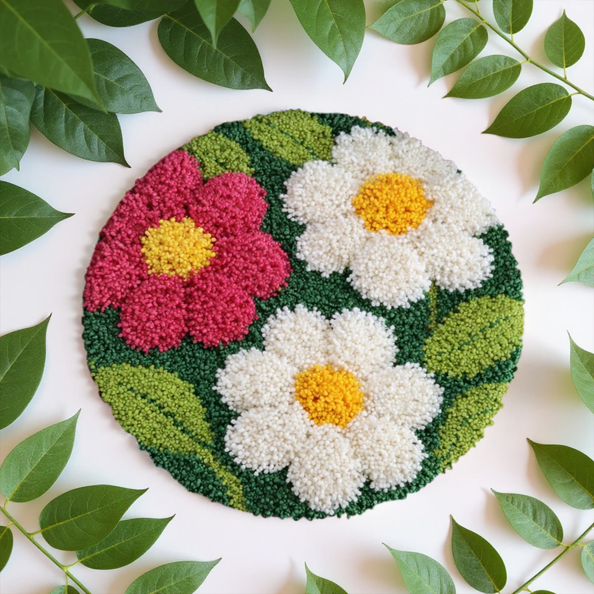 Rubbyoo Latch Hook Rug Kit - Spring Flowers | Tufted Floor Carpet | Diy Home Decor - image 9