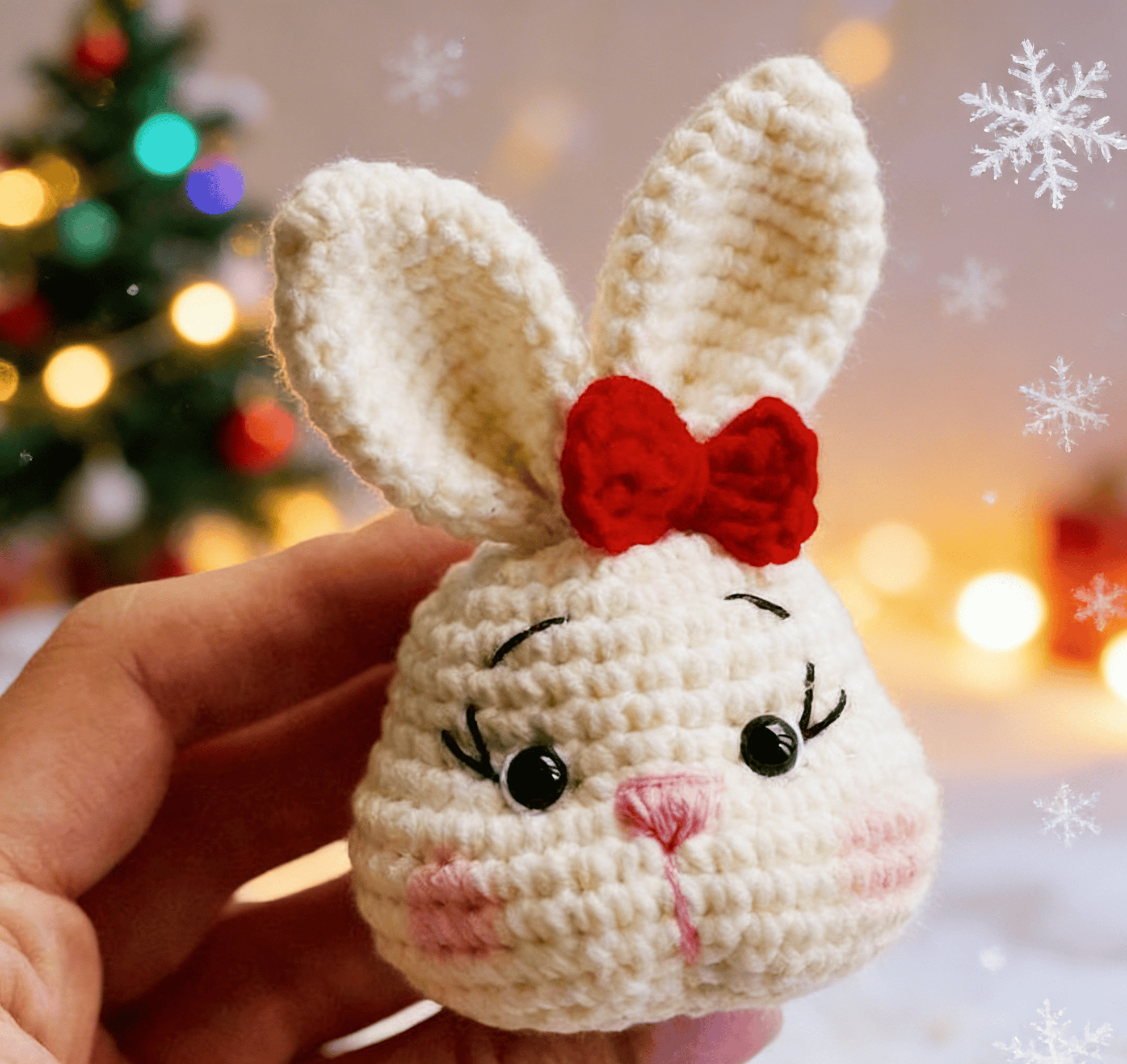 Diy Handmade Christmas Crochet Kit - Unique Christmas Ornaments | Perfect Holiday Gift Idea - Rabbit - image 6