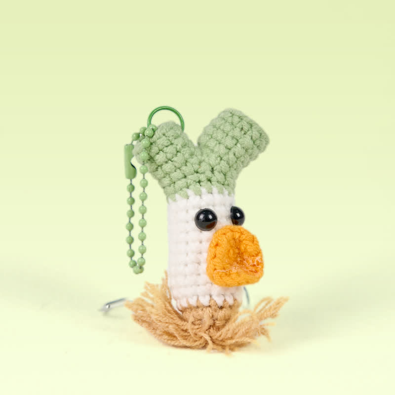 Handmade Scallion Crochet - Fashion Accessories | Handmade Crochet Keychain | Cute Gift 