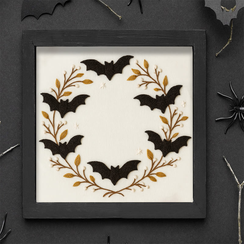 Rubbyoo Embroidery Kit - Halloween Bats | Easy Needle Craft | Perfect For Home Decor - image 10
