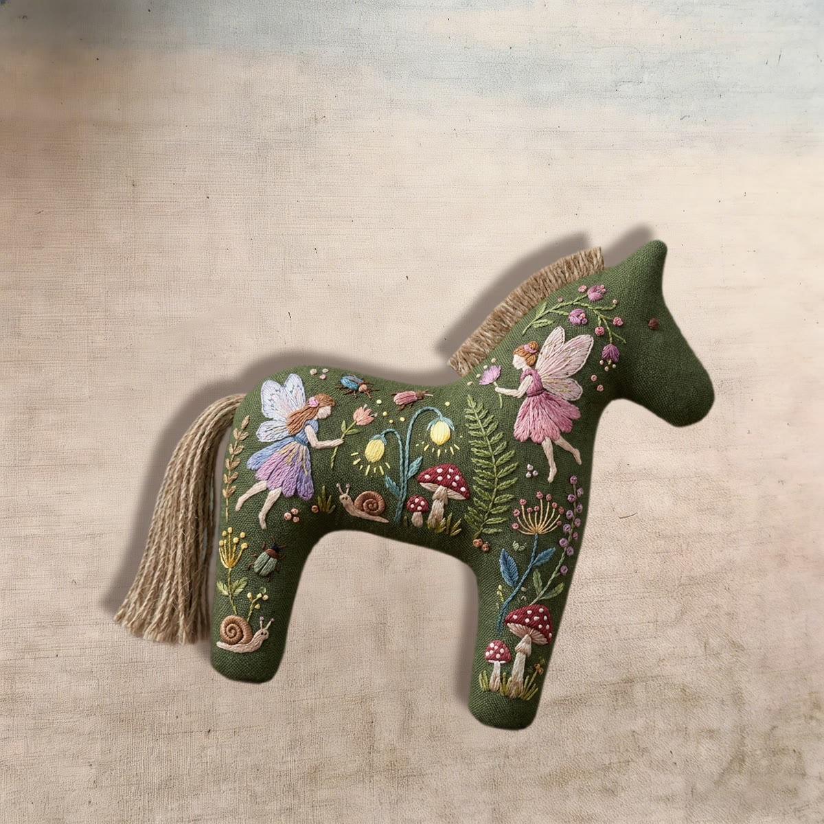 Rubbyoo Dala Horse Embroidery Kit - Woodland Fairies And Sprites | Diy Handmade Birthday Gift For Her | Whimsical Kids Room Decor - image 8