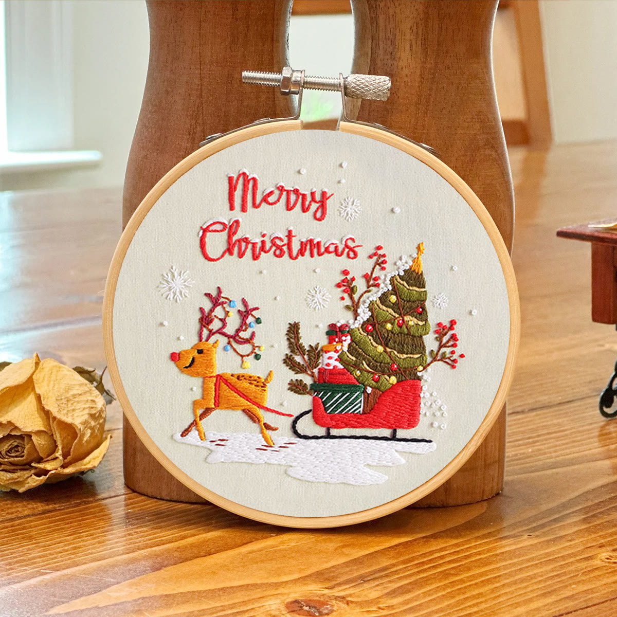 Rubbyoo Embroidery Kit -  Sleigh Elk - image 7